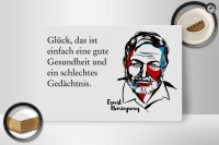 Holzschild Zitat 20x30 cm Glück ist Gesundheit &...