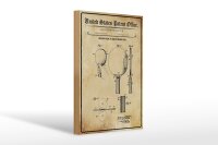 Holzschild Patent 20x30 cm Entwurf für einen...