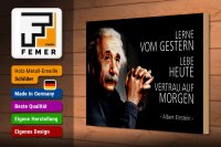 Holzschild Zitat 20x30 cm Einstein lerne lebe vertraue auf Deko Schild