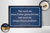 Holzschild Zitat 20x30 cm Wer noch nie ein Fehler gemacht...