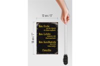Holzschild Spruch 12x18cm Familie erste letzte kostbarste