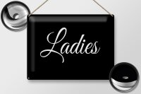 Blechschild Hinweis 30x40 cm Ladies Damen Toilettenschild Deko Schild