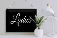 Blechschild Hinweis 30x40 cm Ladies Damen Toilettenschild Deko Schild