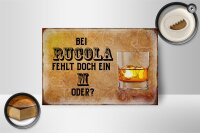 Holzschild Alkohol 18x12cm bei Rucola fehlt doch ein M