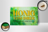 Holzschild Spruch 18x12cm Honig Imker Produkt der Natur