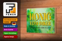 Holzschild Spruch 18x12cm Honig Imker Produkt der Natur