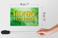 Holzschild Spruch 18x12cm Honig Imker Produkt der Natur