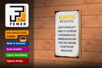 Holzschild Spruch 12x18cm Zuhause ist da wo Liebe Herzen