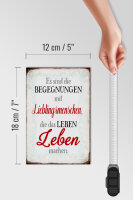 Holzschild Spruch 12x18cm Begegnungen Lieblingsmenschen