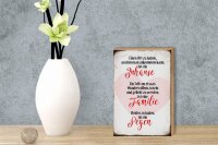 Holzschild Spruch 12x18cm Zuhause Familie Segen Herz