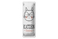 Blechschild Hinweis 27x10 cm Katzen Residenz Katze mit...