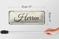 Blechschild Hinweis 27x10 cm Herren nostalgisches Toiletten Deko Schild