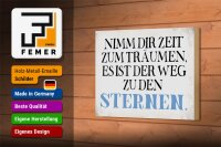 Holzschild Spruch 18x12cm nimm dir Zeit zum träumen