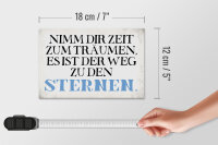 Holzschild Spruch 18x12cm nimm dir Zeit zum träumen