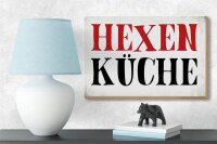 Holzschild Spruch 18x12cm Hexen Küche Schild