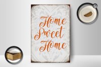 Holzschild Spruch 12x18cm Home sweet Home Herz Schild