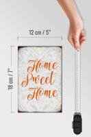 Holzschild Spruch 12x18cm Home sweet Home Herz Schild