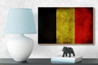 Holzschild Flagge 18x12cm Belgien Fahne