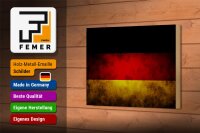 Holzschild Flagge 18x12cm Deutschland Fahne
