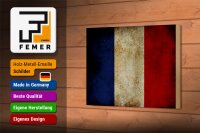 Holzschild Flagge 18x12cm Frankreich Fahne