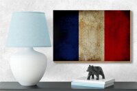 Holzschild Flagge 18x12cm Frankreich Fahne