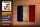 Holzschild Flagge 18x12cm Frankreich Fahne