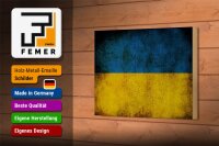Holzschild Flagge 18x12cm Ukraine Fahne