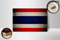 Holzschild Flagge 18x12cm Thailand Fahne Wanddeko
