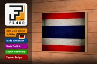 Holzschild Flagge 18x12cm Thailand Fahne Wanddeko