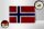 Holzschild Flagge 18x12cm Norwegen Fahne Wanddeko