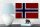 Holzschild Flagge 18x12cm Norwegen Fahne Wanddeko