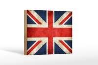 Holzschild Flagge 18x12cm United Kingdom Wanddeko