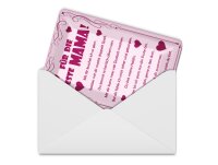 Blechpostkarte Spruch 10x14 cm Für die beste Mama...