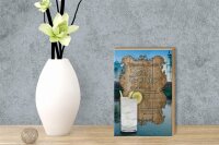 Holzschild Rezept 12x18cm Gin Tonic Zutaten Indian Tonic
