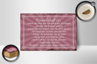 Holzschild Spruch 18x12cm Freundschaft ist wenn Herze