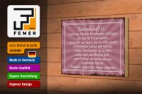 Holzschild Spruch 18x12cm Freundschaft ist wenn Herze