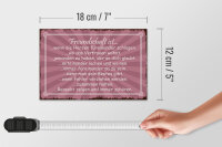 Holzschild Spruch 18x12cm Freundschaft ist wenn Herze