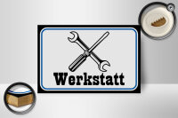 Holzschild Spruch 18x12cm Werkstatt Reparatur