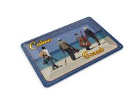 Blechpostkarte Cuba 14x10 cm Cuban Sound Band am Strand...