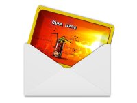 Blechpostkarte Cuba 14x10 cm Libre Sonne Cocktail Metall Deko Schild