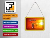 Blechpostkarte Cuba 14x10 cm Libre Sonne Cocktail Metall Deko Schild