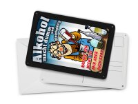 Blechpostkarte Spruch 10x14 cm Alkohol macht dumm ist mir egal Deko Schild