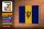 Holzschild Flagge Barbados 18x12cm Flag of Barbados