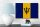 Holzschild Flagge Barbados 18x12cm Flag of Barbados