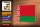 Holzschild Flagge Weißrussland 18x12cm Flag of Belarus