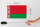 Holzschild Flagge Weißrussland 18x12cm Flag of Belarus