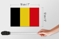 Holzschild Flagge Belgien 18x12 cm Flag of Belgium