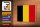 Holzschild Flagge Belgien 18x12 cm Flag of Belgium