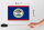 Holzschild Flagge Belizes 18x12cm Flag of Belize