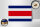 Holzschild Flagge Costa Ricas 18x12cm Flag of Costa Rica